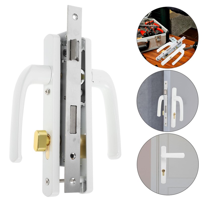 Versatile Storm Door Handle with Lock Durable Aluminum Alloy Entry