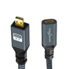 Twozoh Micro HDMI Macho to Hembra Cable Adapter, Micro HDMI
