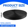 Trinkrittey 3/8 Inch Nylon Webbing 12 Yards Black Nylon Strapping