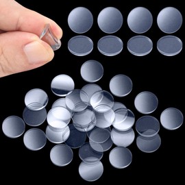 YANGWRshop 30 Pcs Glass Table Top Anti Slip Pads, Glass Table Top Bumpers, Rubber Table Protector for Kitchen, Cabinets, Laptop (2mm)