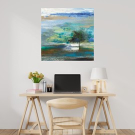 Fine Art Canvas Natural Instincts Canvas Wall Decor Artwork by Artist Liz Jardine for Living Room, Bedroom, Bathroom, Kitchen, Office, Bar, Dining & Guest Room - Ready to Hang - 22 in x 22 in