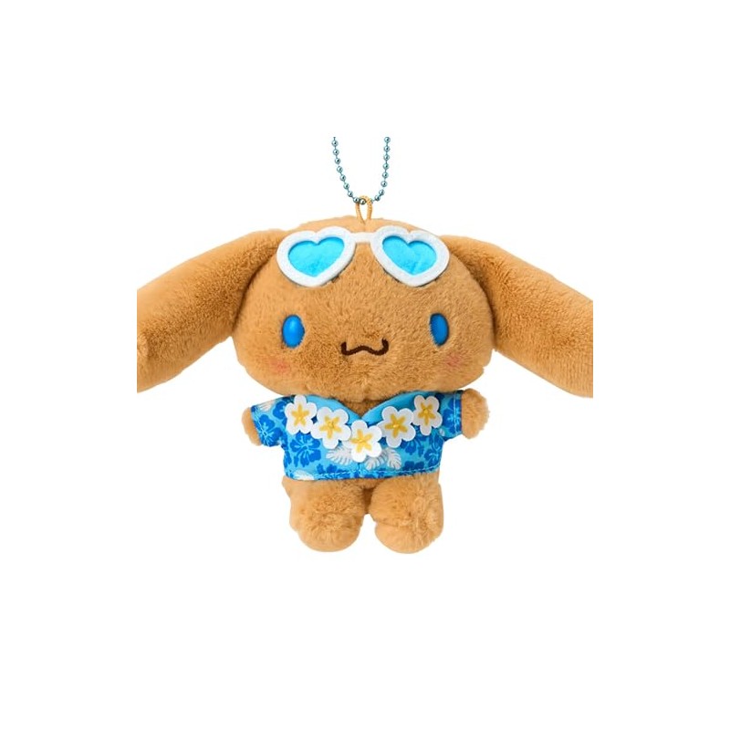 Sanrio 879665 Mascot Holder (Coconut Vacation), Cinnamon Roll, Polyester, Steel,