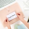 Mauproy 36Pcs 3" x 5" Index Card Pockets, Clear Adhesive