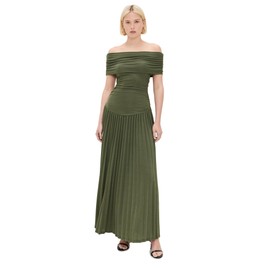 Lioness Women's Field of Dreams Maxi Dress, Olive, Green, M
