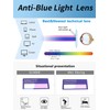 GLINDAR Cat Eye Blue Light Locking Glasses Vintage Narrow Square