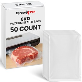 Vacuum Sealer Bags 8x12 Inch – 50 Count | BPA-Free Sous Vide Vacuum Pouches | Freezer Safe Food Storage Bags