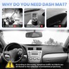 Sunsdrew Dash Cover for 2007-2011 Toyota Camry Dashboard Cover Mat