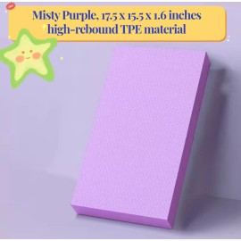 Unbranded Exercise Balance Pad Form Stability Disc Balance Padel Support for Fitness Yogo - Purple