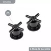 Manerales Para Regadera Tipo Cruceta Con Chapeton, Negro Mate, llaves