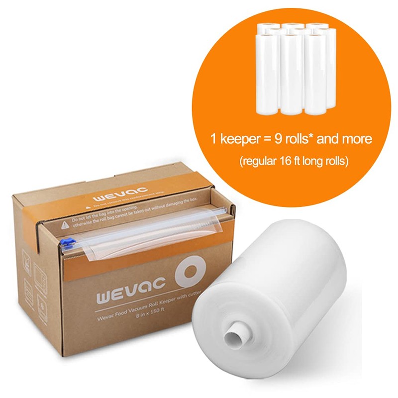 Wevac Vacuum Sealer Bags for Food, 11"x150' Roll, Fits Food