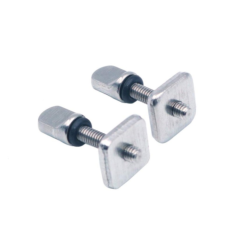 Namvo 2pcs Universal Stainless Surf Thumb Fin Screws, Longboard Fin