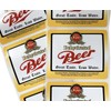 Dehydrated Beer Labels, 24 Vinyl Stickers, Enough for Two Cases!