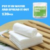 120 Pcs Mini Compressed Towels, Disposable Face Compressed Towel, Compressed