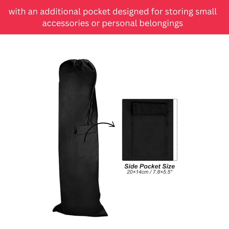 Heavy Duty Camping Chair Replacement Bag with Side Pocket, Camp