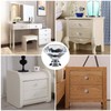 YourGift 30 Pack Drawer Knobs Diamond Shaped Crystal Glass 30mm