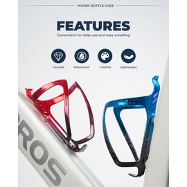 ROCKBROS Bike Water Bottle Holder Bicycle Bottle Cage for Road Bike Strong Bike Drinks Holder Bike Cup Holder for Mountain Bike MTB Bottle Cage Cycle Bottle Carrier for City Bike, Kids Bikes, 8 colors