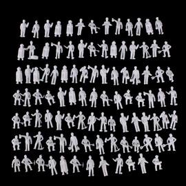 Gutshof miniaturen H0 Figures Unpainted Miniature Model Making Accessories Worker with Tool 1:87 Pack of 100