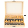 Router Bits Set 1/4 Inch Shank - BAIDETS 15 Pcs