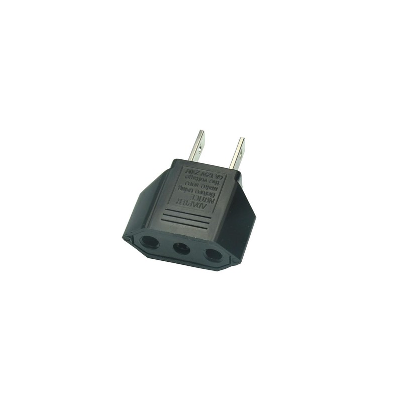 WPJCS EU to US Travel Plug Adapter, Socket Power Converter,Light,