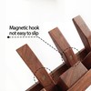 Mid Century Modern Wood Coat Rack Wall Mount with Shelf,