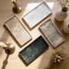 N NANSHOP Natural Marble Vanity Bathroom Tray, 12 x 6