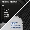 Swift Home Smart Sheets, Ultra Soft Brushed Microfiber 3-Piece Sheet
