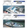 Leadpro 3 Bow Bimini Top Boat Cover with Straps and