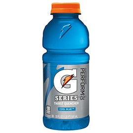 Ready-to-Drink Gatorade, Wide Mouth Plastic Bottles, Cool Blue