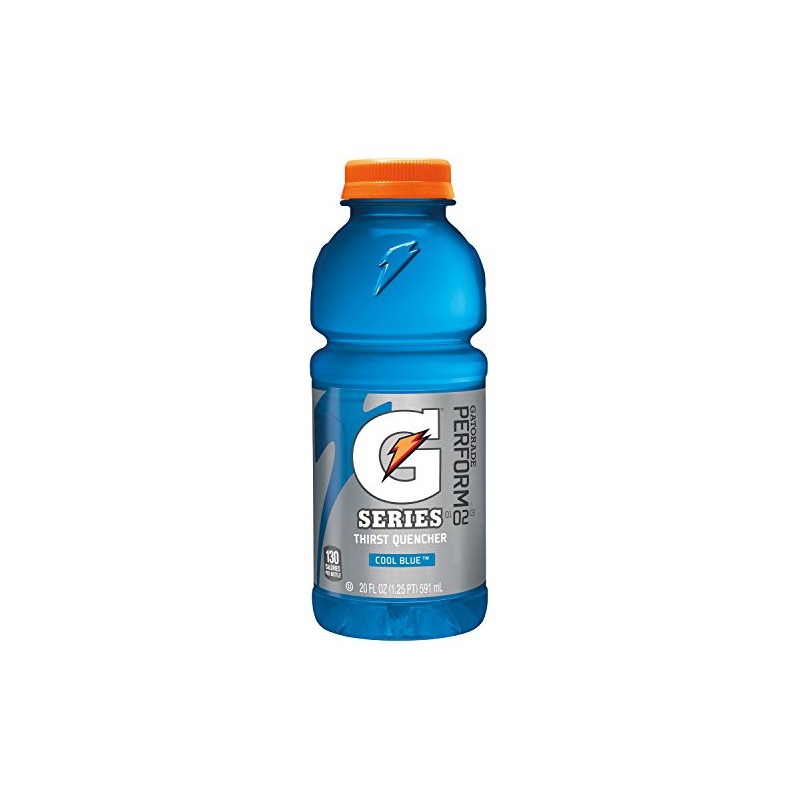 Ready-to-Drink Gatorade, Wide Mouth Plastic Bottles, Cool Blue