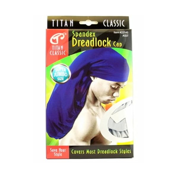 Titan Men’s Super Jumbo Spandex Dreadlock Cap, Braids Cap, Twist