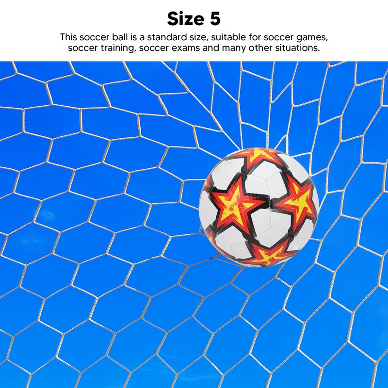 Sports Soccer Balls Size 5 PU Star Pattern Traditional Soccer