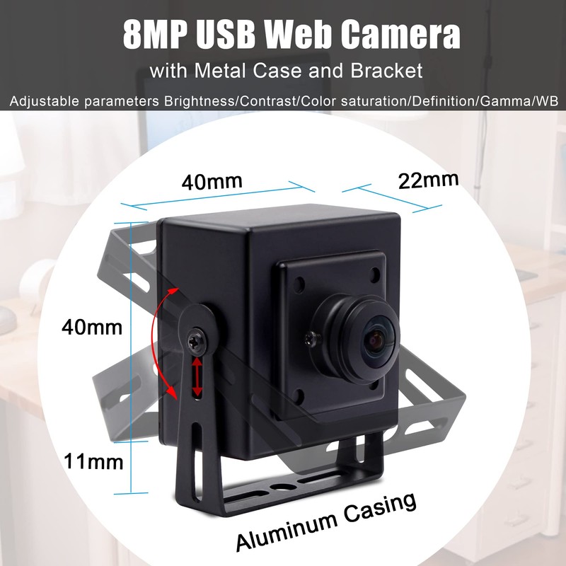 Svpro 8MP USB Camera Fisheye 180 Degree Ultra Wide Angle