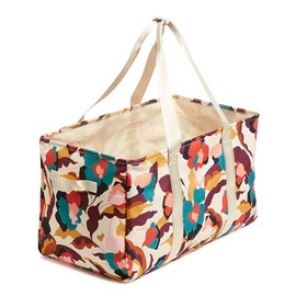 Vera Bradley Recycled Lighten Up ReActive Large Car Tote, Immersed Blooms Jewel