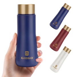Small Water Bottle Steel 180ml/6.1oz Flask for Hot Drink, Metal Water Bottle Insulated Stainless Steel Water Bottles Flask(Blue)