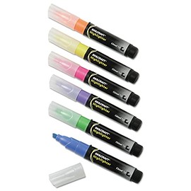 AbilityOne - Large Fluorescent Highlighter - 6-Color Set 7520-01-383-7943
