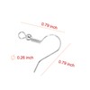 100 PCS / 50 Pairs 925 Sterling Silver Earring Hooks,