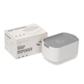Generic Soap Dispenser and Sponge Holder, Sponge Included (White)