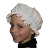 Brigitta Girls' Victorian/Edwardian Period Costume Maids' Mop Hat White
