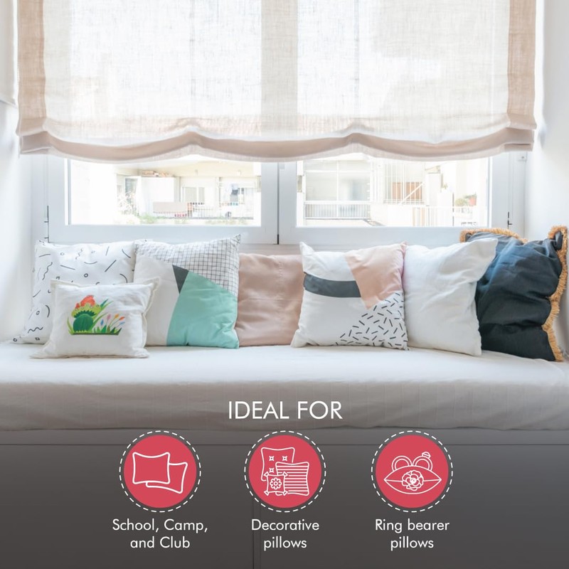 Fairfield Poly-Fil Premier Mini Accent Pillow Insert, 10" x 10",