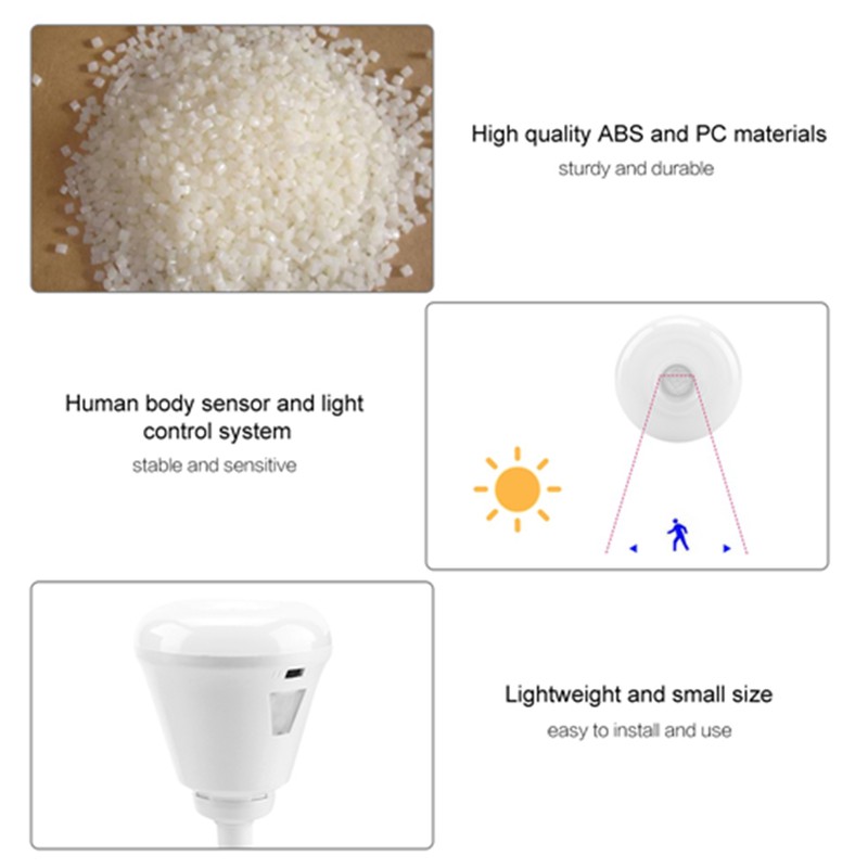 Human Body Sensor LED Lamp AC100-240V 6W Indoor Night Light