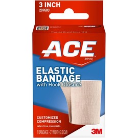 Ace Elastic Bandage with Hook Closure, Model 207603, 3 Inches, 1 Ea