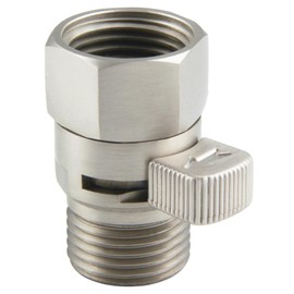 Shower Valve, Aomasi Brass Construction Water Flow Restrictor Universal Handheld Shower Hose Bidet Sprayer Switch with Lever Handle Brushed Nickel
