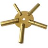 NEW,TEN CLOCK KEYS,TWO-5 PRONGED CLOCKS WINDING TOOL