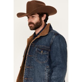 Blue Ranchwear Men's Clay Sherpa Lined Denim Jacket - BRFA24O11-IND Medium