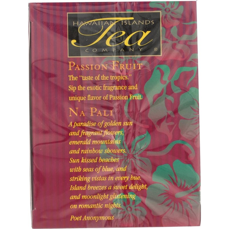 Hawaiian Islands Tea Company Passionfruit Na Pali Black Tea, All