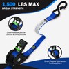 Retractable Ratchet Straps(4PK 1.0INX12FT) - 1,500lb Break Strength, Ratchet Straps