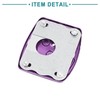 ACROPIX Motorcycle Aluminum Brake Pedal Pad Cover Black Purple 1pcs