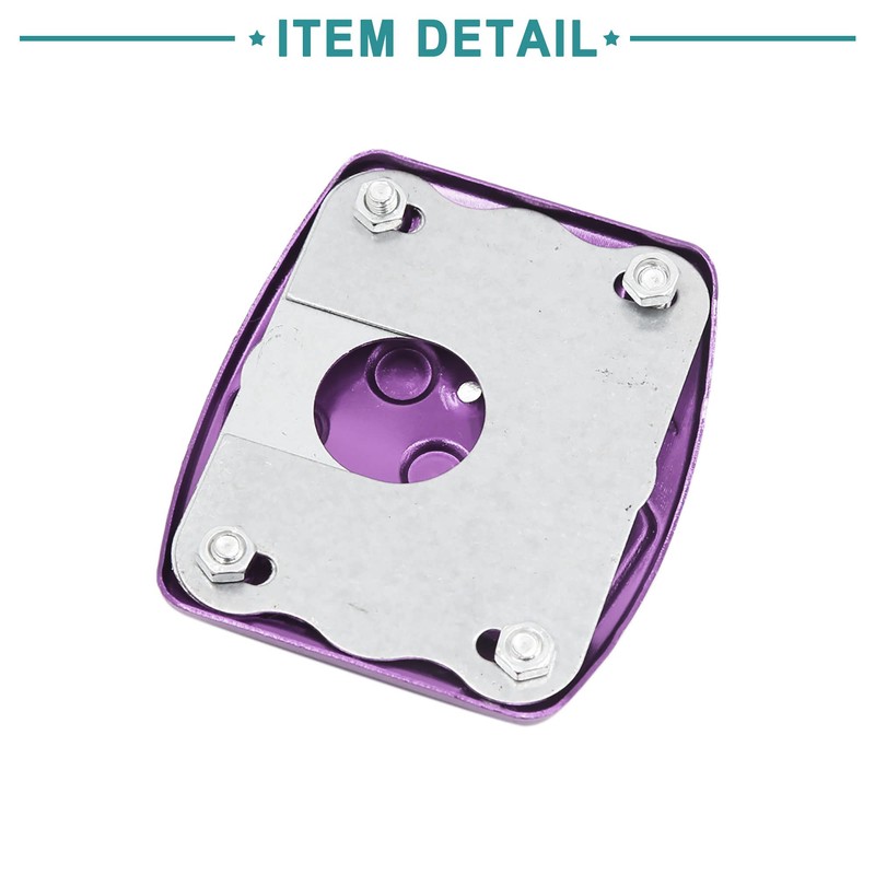 ACROPIX Motorcycle Aluminum Brake Pedal Pad Cover Black Purple 1pcs