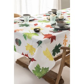 Thanksgiving Tablecloth (59" x 98", Fall Leaves)