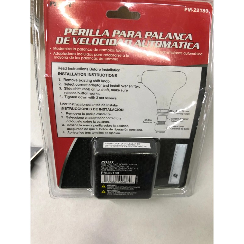 Pilot Automotive PM-22180 Pilot Automotive Automatic Transmission Replacement Shift Knob